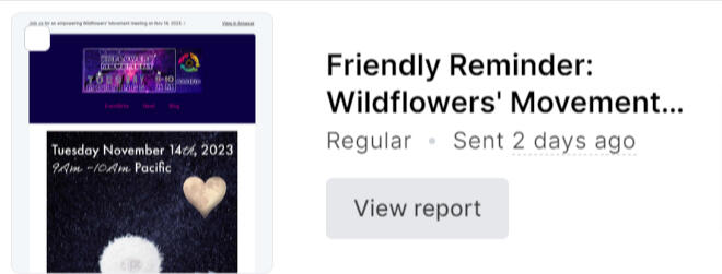 Nov 14, 2023 Wildflowers' Movement -Nov 14, 2023